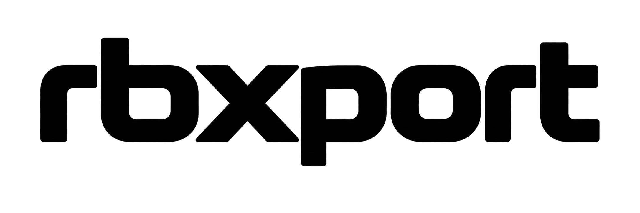 rbxport black wordmark