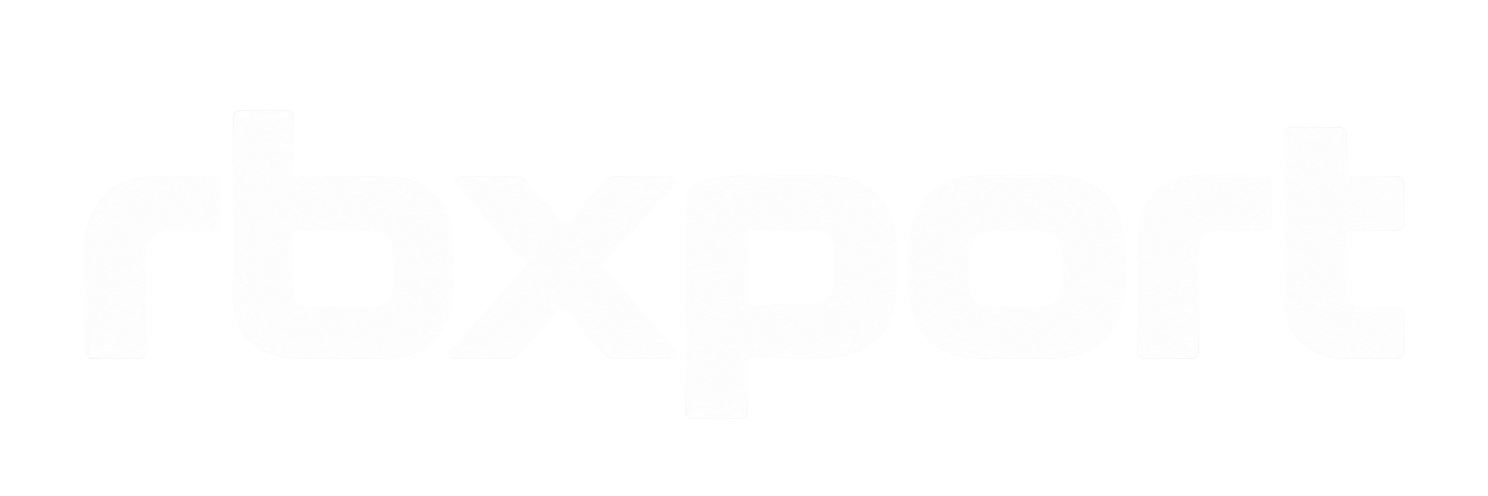 rbxport white wordmark